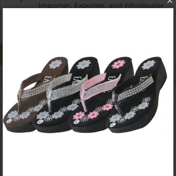 2 for$20 mix/match Flower Print Wedge Rhinestones - Picture 6 of 8